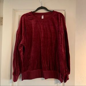 Gilligan & O’Malley Sleepwear Target Pajama Top Sweatshirt Velvet